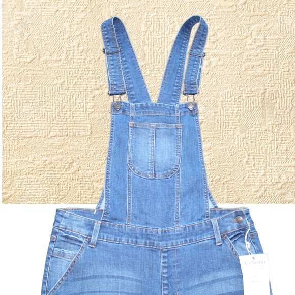 Distressed Jean Ci Sono Overalls - Picture 5 of 15